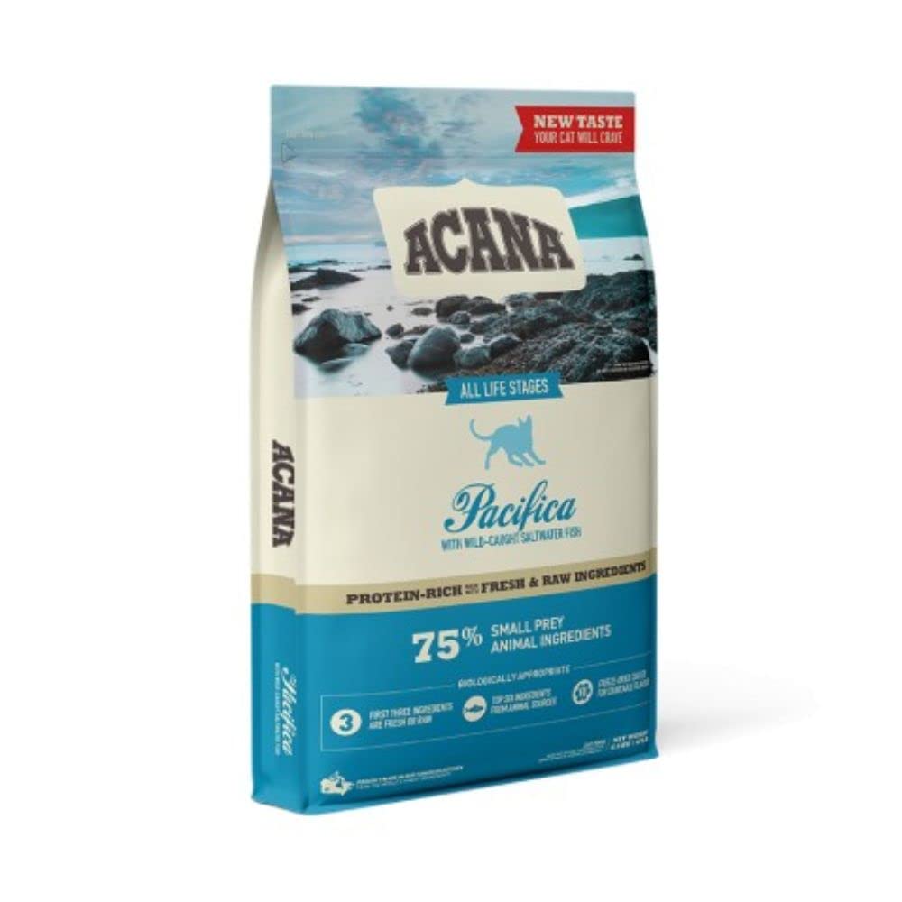Comida para Gatos ACANA Pacifica Saco 4,5 Kg 100% Natural & Sin Cereales | ANIMALUJOS…