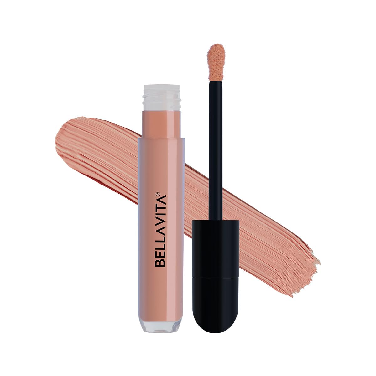 BELLAVITA Hydmatte FX - Brightening Color Corrector - Peach with Full Coverage | Infused with Papaya, Licorice, Niacinamide & HA to Cancle Dark Patches & Brighten Spots | Lightweight & Blendable| 6gm-image-9