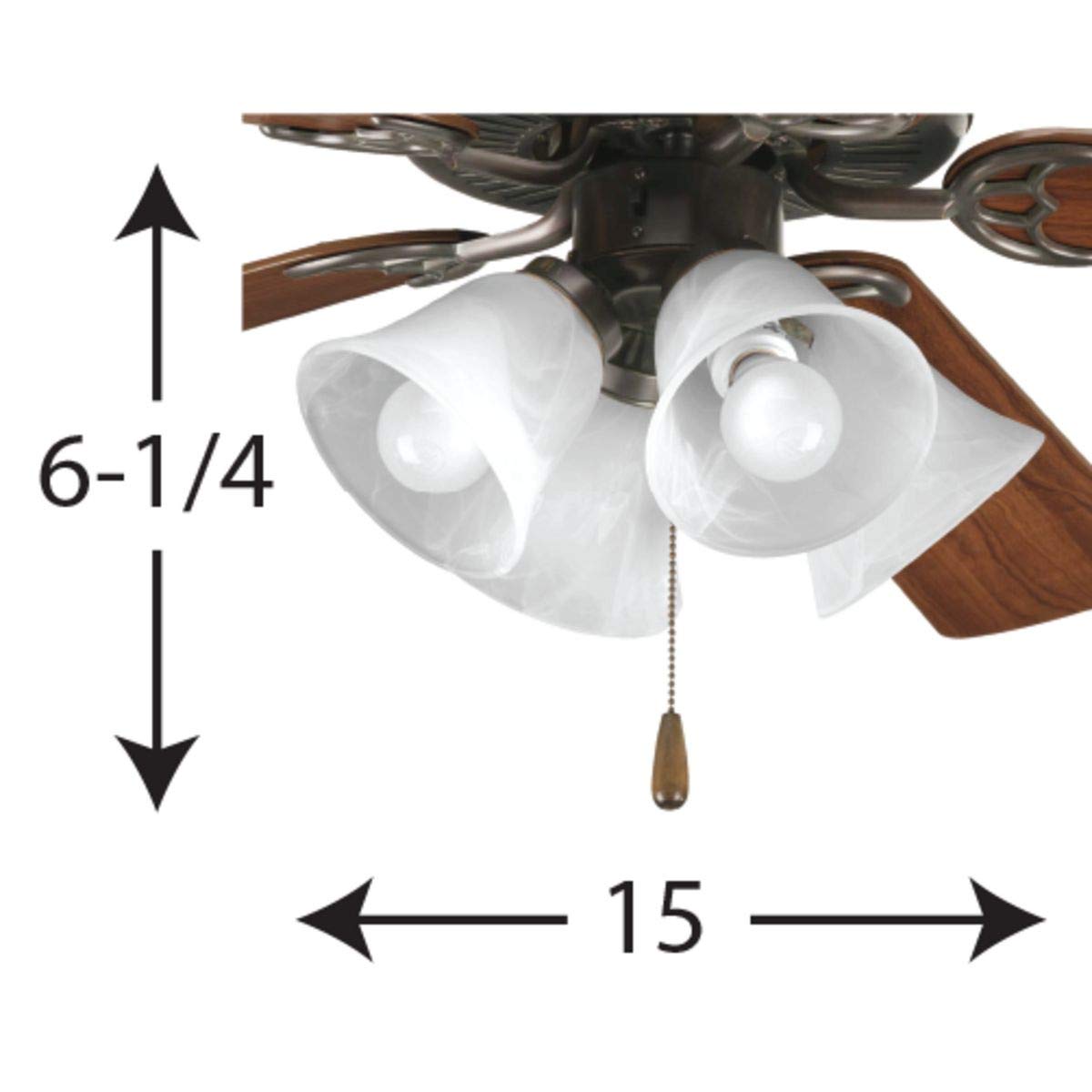 Progress Lighting P2610-20WB AirPro Ceiling Fans, Antique Bronze