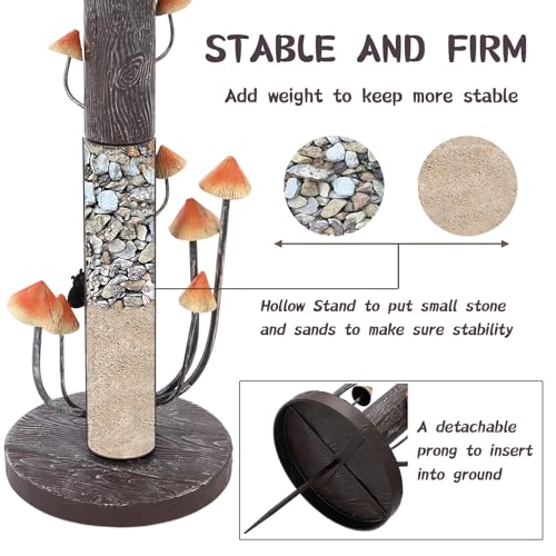 HUWAIPL Banheiras grandes para pássaros de 96,5 cm A × 45,7 cm L para ambientes externos, base cilín