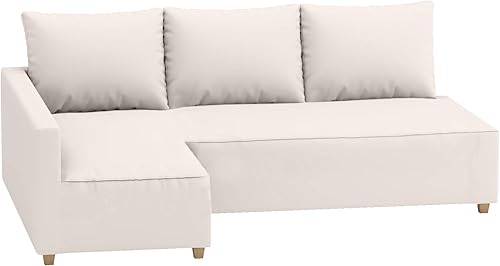 Miniatura 9 de Funda de repuesto para sofá cama de lino y poliéster duradero, compatible con IKEA Friheten sofá cama esquinera seccional. Solo funda de sofá (diván