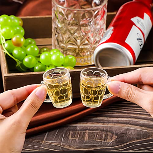 Mini Beer Glasses Clear Plastic Mug Shot For Beer Fest, Sports Party, Wedding, Outdoor Bbq, Outdoor Picnics, Or Oktoberfest (24 Pieces) #TOP1