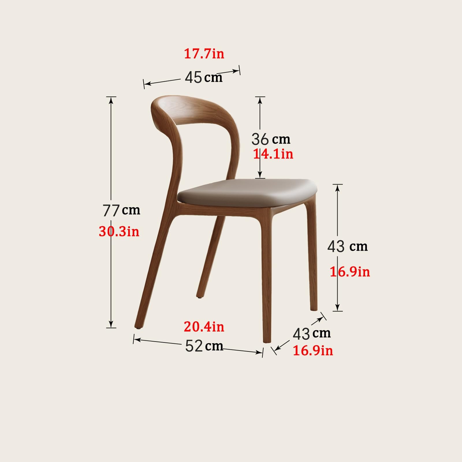 Sillas de comedor, silla de cocina de madera, sillas de comedor tapizadas modernas, silla de recepción para oficina, sala de estar, no requiere montaje