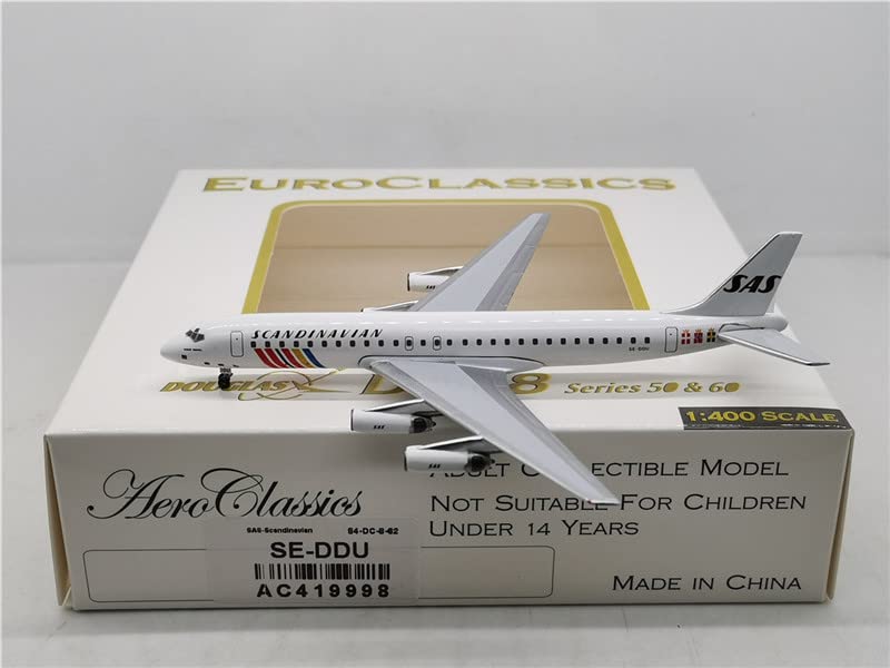 SAS. AeroClassics DC-8 1:400スケールモデル www.JetCollector.com: SAS Douglas DC-8 LN-MOW 1:400 Scale