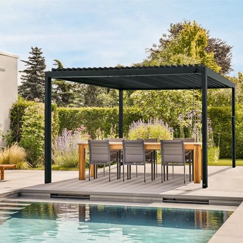 Backyard Discovery Sarasota 16x10 Steel Louvered Pergola Kit