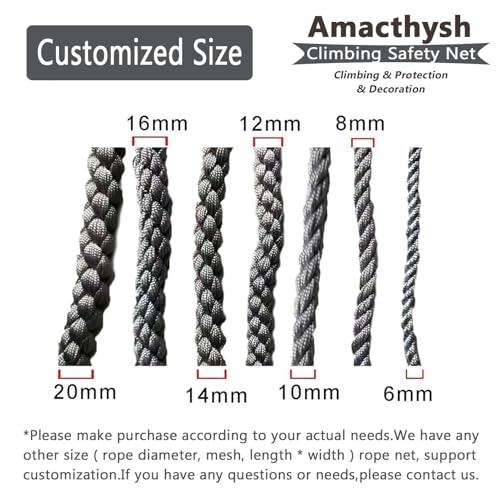 Corde de sécurité robuste 10 mm pour filet de protection échelle extérieure - 3