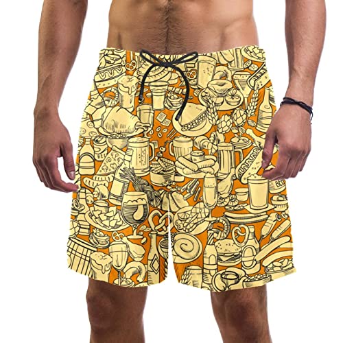 Maillots de bain shorts de plage nourriture Yuzheng pour homme short de bain léger