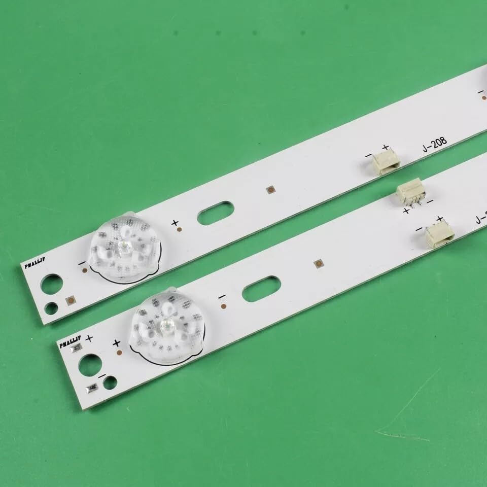 Generico Kit 9 barre LED RETROILLUMINAZIONE compatibili con TV AKAI 55" AKAI MS-L1239-L MS-L1239-R JS-D-JP5510-A61EC CTV5584-UHD-SMART-CURVED - ricambio premium con biadesivo