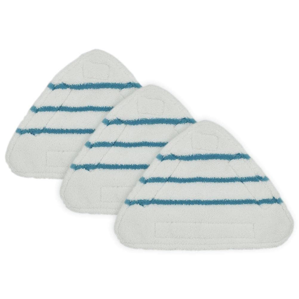 fregona 2 Piezas Aspiradora Fregona a Vapor Almohadilla de Repuesto Alfombrilla Triángulo Barredora de Piso Lavable Tela Accesorio de Cabeza de Microfibra Trapo de Recambio