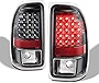 AKKON - Fit 1997-2004 Dodge Dakota Premium LED Tail Lamps Brake Lights Assemblies - Black Housing & Clear Lens