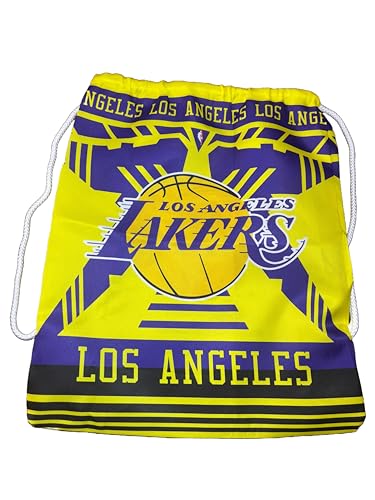 Generico Sacca Compatibile Lakers NBA gym bag scarpe palestra Ragazzo Uomo Basket Sport Accessorio Idea Regalo Uomo Donna Bambino