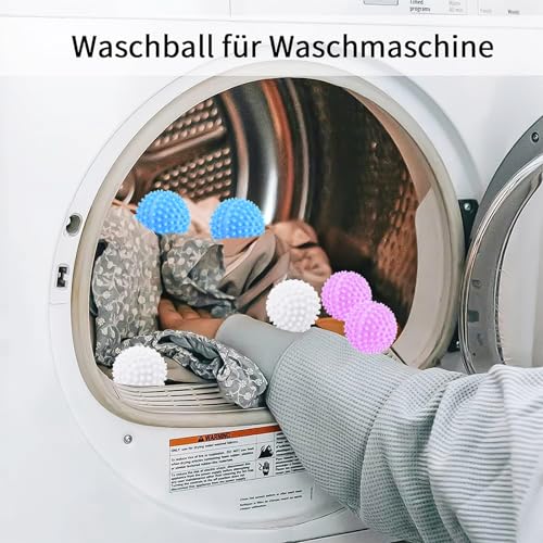 luckaide Trocknerbälle, Trocknerbälle für Wäschetrockner, 3 Stück Waschball für Waschmaschine,Trockner Ball,Wiederverwendbare Trocknerball,Dryer Balls, Wäschetrockner Ball für Heim Kleidung Reinigung