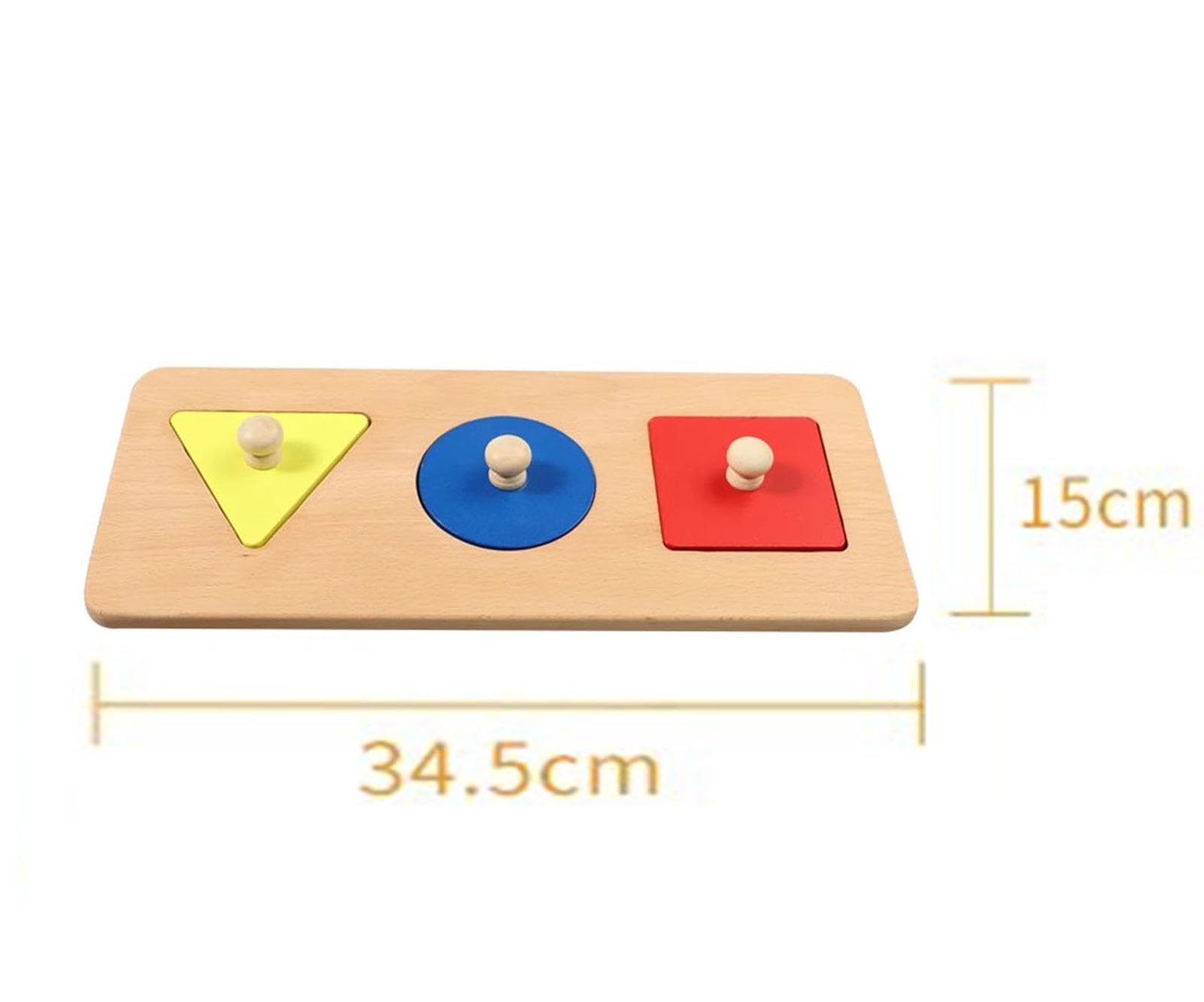 Montessori Tablero de Rompecabezas de Madera Ayuda de enseñanza sensorial, Rompecabezas de Panel de Perilla de Madera