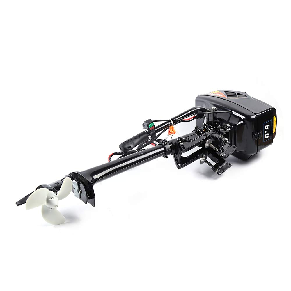 HANGKAI 48V 1200W Elektro-Außenbordmotor Schiffsmotoren Lange Welle 18km/h Elektro-Außenborder Außenborder