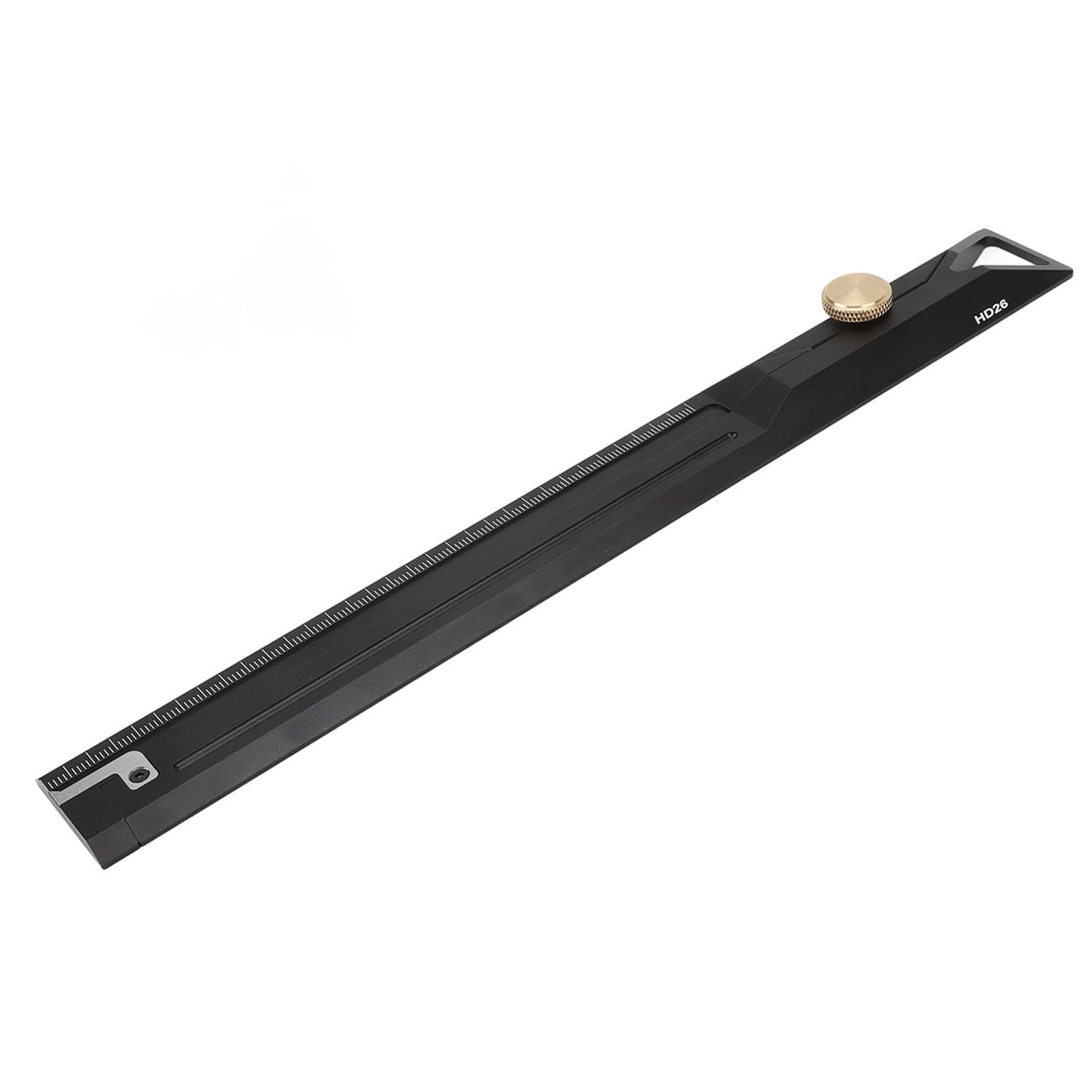 KIMISS Regla Recta de Aleación de Aluminio de Precisión de 25 Cm para Carpintería, Dibujo, Herramienta de Medición precisa: Rendimiento de Grado Profesional
