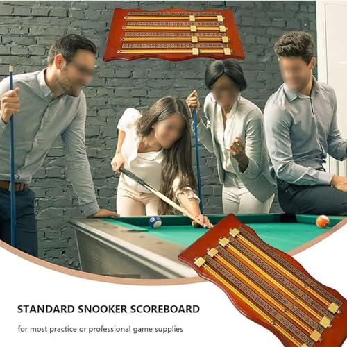 Marcador de Snooker y Billar, con rieles y punteros, para amantes del billar, marcador de puntuación para juegos de billar miniatura 6