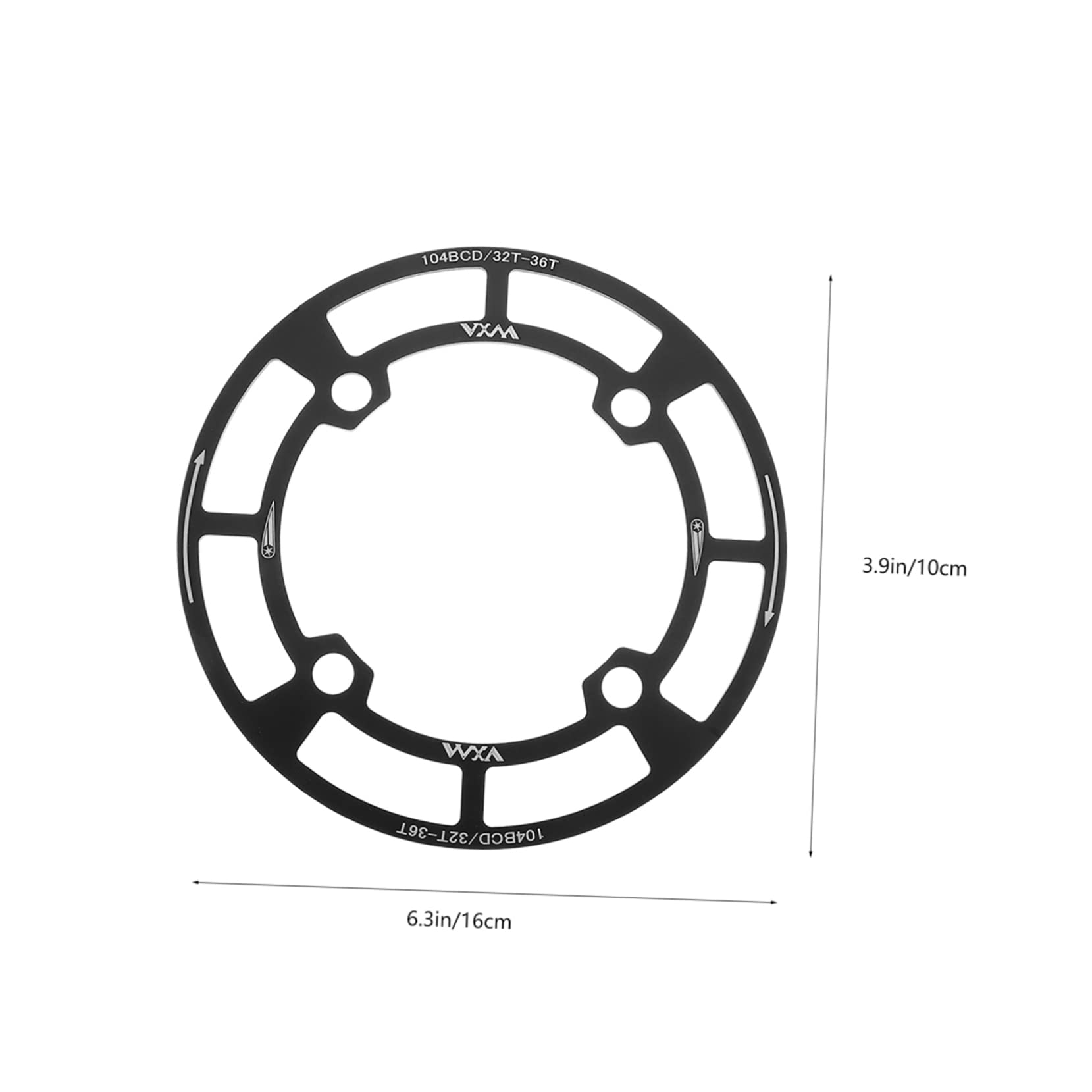 GOOHOCHY Mountain Bike Crankset Shield Durable Chainring Cover High Strength Bike Crankset Protector for Mountain and Road Bikes