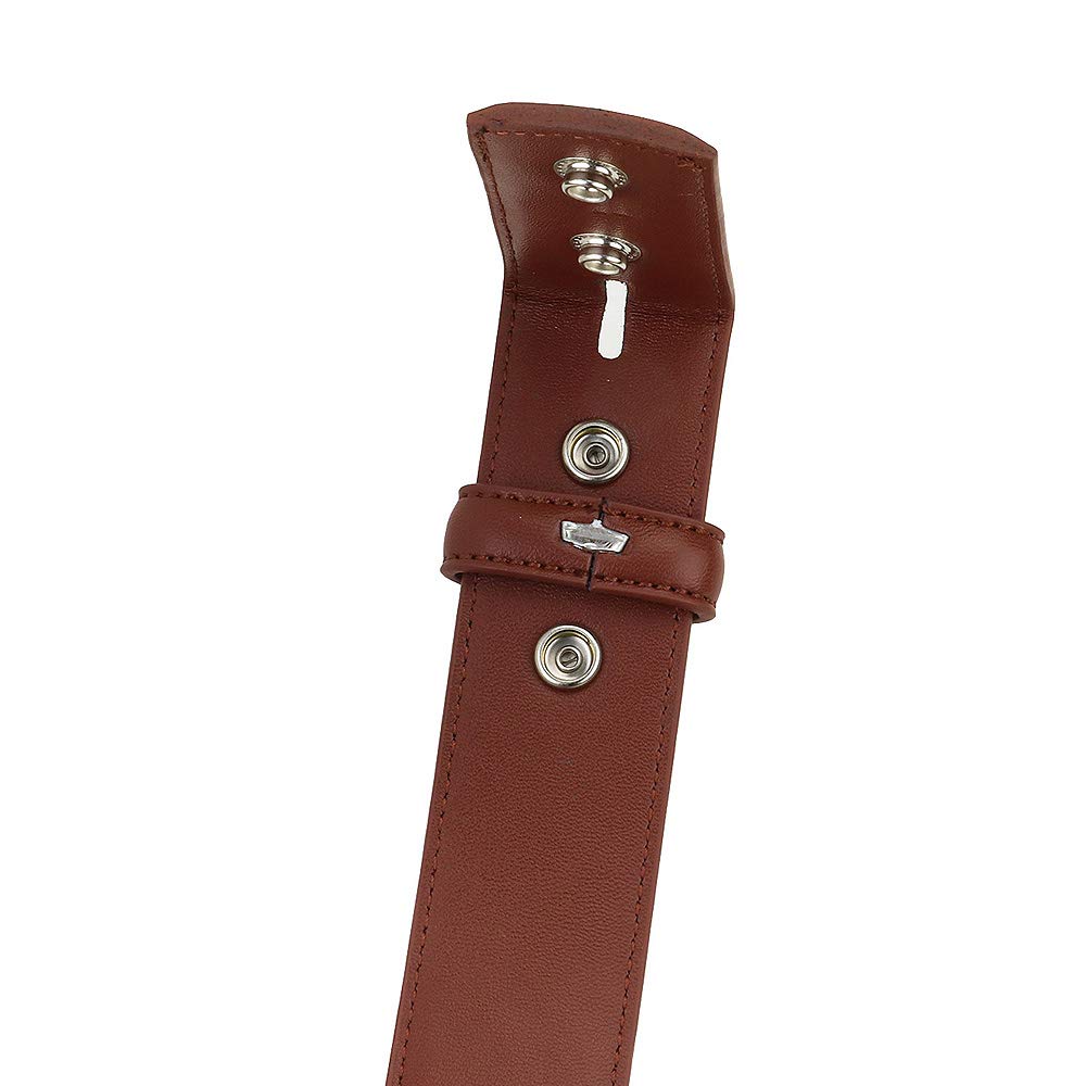 Falari Correa de repuesto de piel auténtica sin hebilla de 33 mm para cinturón de vestir con hebilla de 35 mm