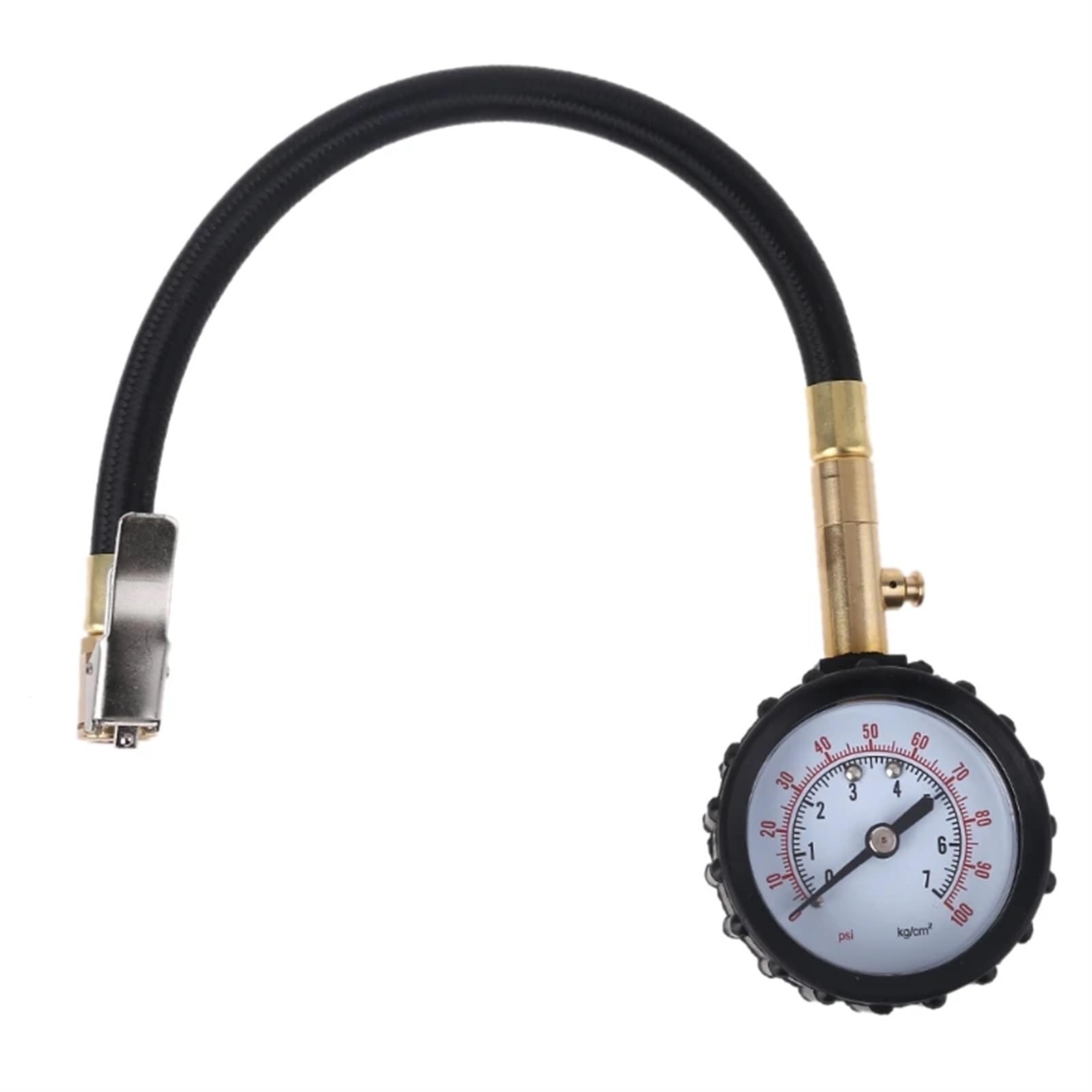 Lukywang One Color Tyre Pressure Gauge Professional Rapid Air Down Tire Deflator Pressure Gauge 100Psi For/Special Chuck For 4X4 Large Offroad Tires On For Tire Pressure Gauge Car