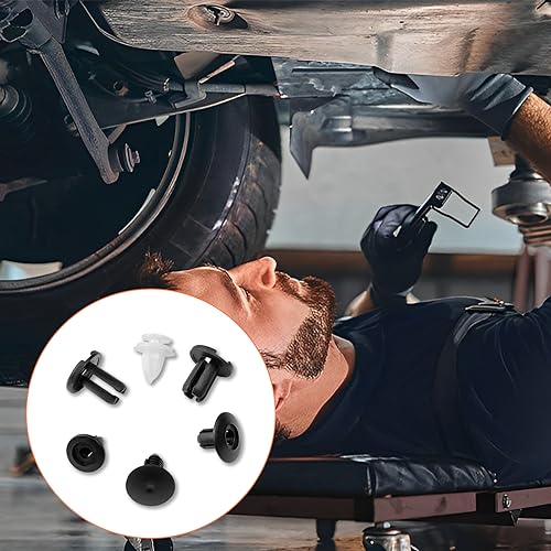 Fousenuk 100 Stück Befestigungsclips, Auto Befestigung Clips Universal, Kfz Clips 6 Arten Türverkleidung Clips Stoßstange Spreiznieten Karosserie Clips Kunststoffniete Befestigungssatz