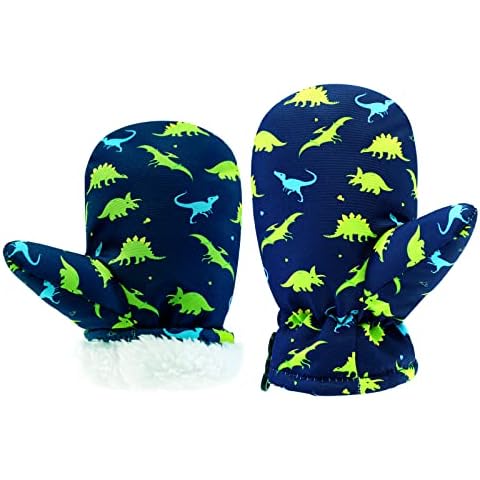 POXIMI Winter Toddler Snow Gloves Baby Boys Waterproof Gloves for Girls Warm Mittens Fleece Ski Mittens for Outdoor Sports Cover