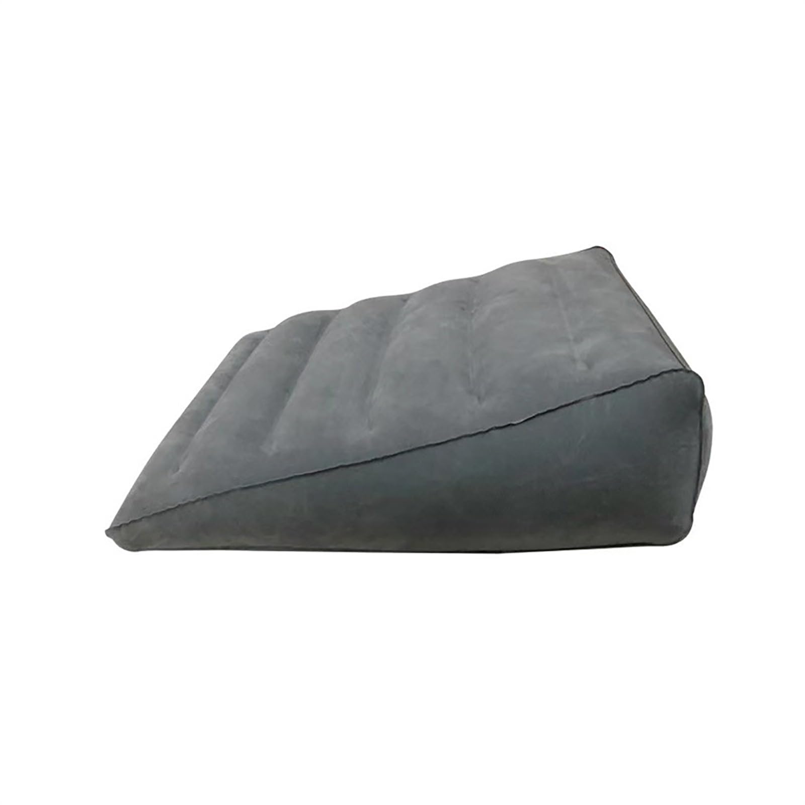 cuña antireflujo adulto Almohada de cuña inflable gris, almohada de cuña de viaje con válvula de aire fácil de transportar, elevación de piernas/soporte de rodilla, soporte de cuello, bomba de globo