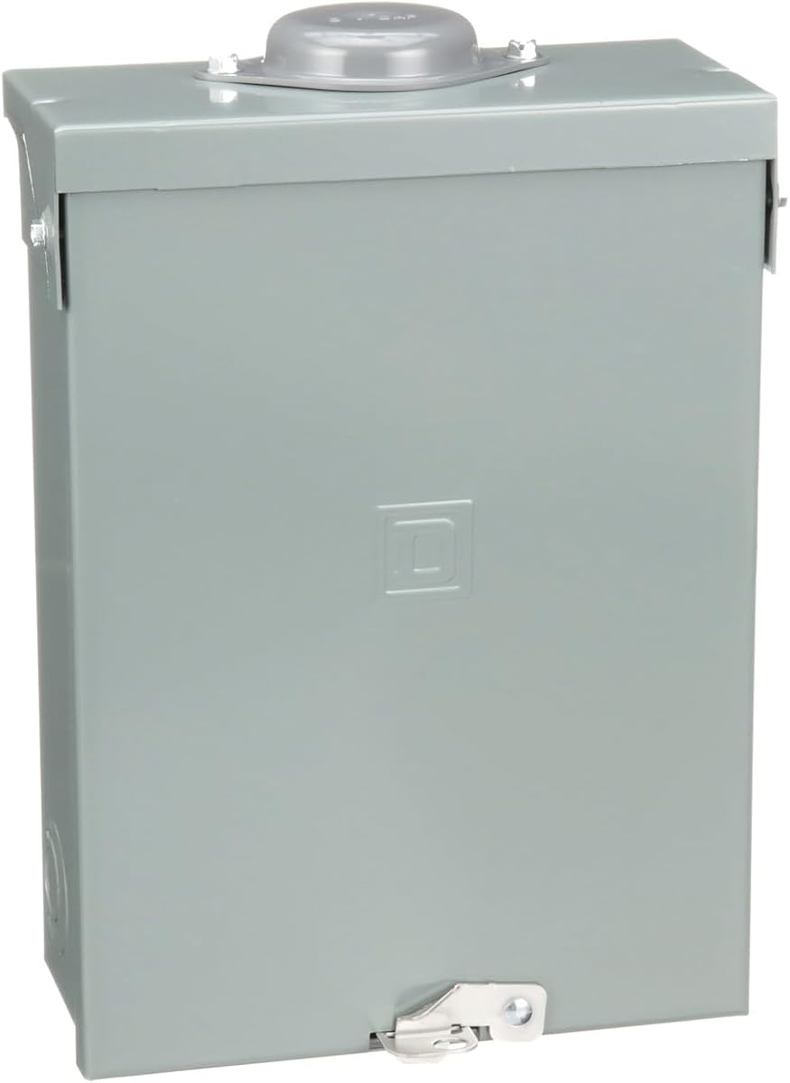 Square D - QO612L100RBCP QO 100 Amp 6-Space 12-Circuit Outdoor Main Lugs Load Center with Cover