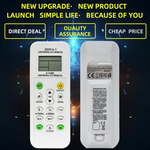 Télécommande universelle AC K-1028E compatible écran LCD 5000 en 1