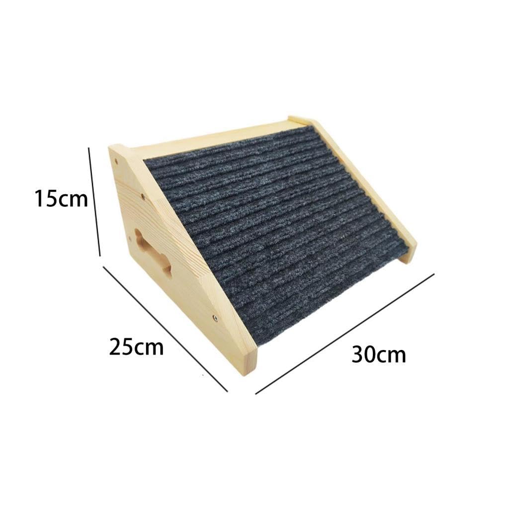 Rampa Antideslizante para Perros, Escalera para Gatos, Escalera Inclinada de Madera para Perros, para Sofá, Sillón O Camión.