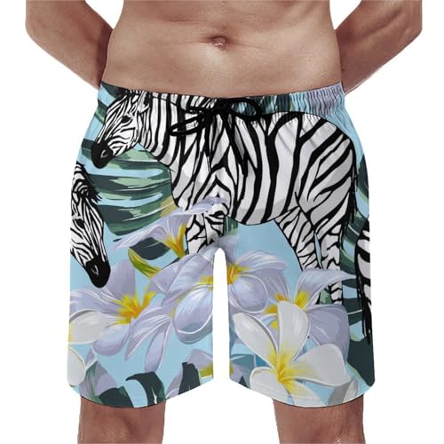 Maillot de bain séchage rapide homme motif cheval rayé