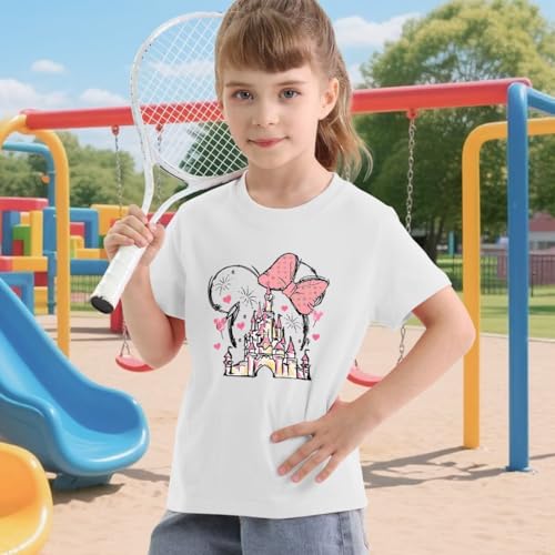 Magic Kingdom Shirts for Girls Magical Castle Graphic Tee Kids Toddler Holiday Vacation Shirt Girls Trip Casual Tops4