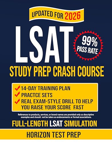 LSAT Study Prep Crash Course: 14-day Training Plan, Practice Sets, and...