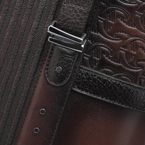 CUADRA Women’s High Boot in Bovine Leather with Studs and Decorative Strap Brown 4X01RS2