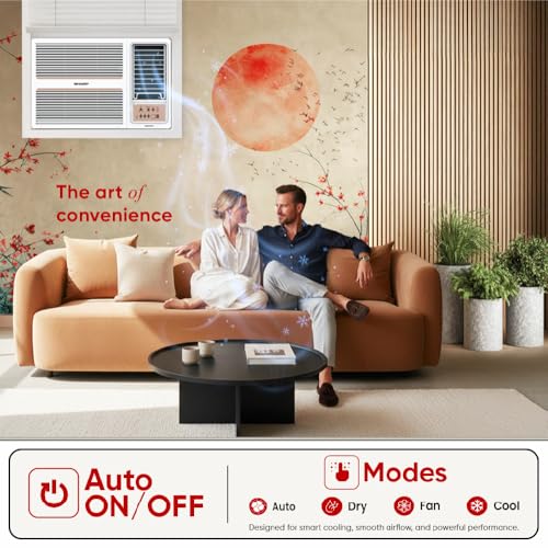 Image of Sharp 2 Ton 2 Star Fixed speed Window AC | 5 years comprehensive warranty | 100% Copper Condensor | Turbo Mode | Auto Restart | Heavy Duty | Cooling at 52C | 2026 Model AF-WA22F2X-SCN