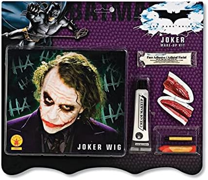 Batman Deluxe Joker Wig And Make Up Kit, Multi, One size