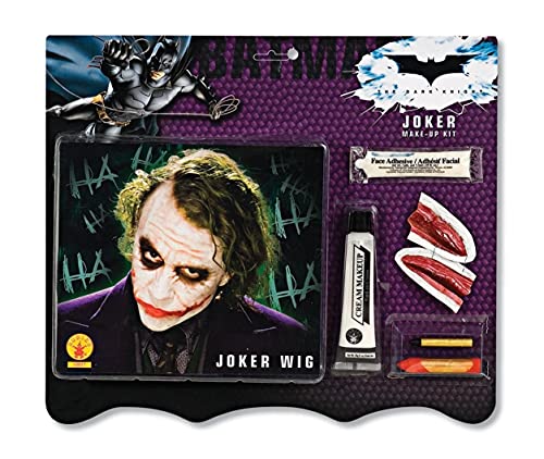 Batman Deluxe Joker Wig And Make Up Kit, Multi, One size