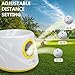 GaleKoon Automatic Ball Launcher for Dogs, Dog Ball Launcher with 6 ETPU 2.3” Balls, Adjustable Distance Thrower for Indoor & Outdoor Fetch Play, Interactive Pet Toy for Small & Medium Dogs