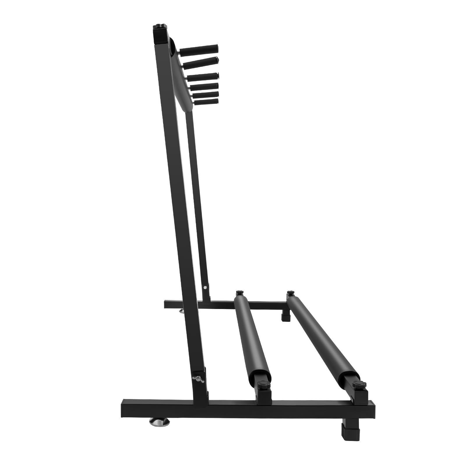 Support de guitare en métal à 5 niveaux - Tube en fer robuste de 25 x 25 mm - Rembourrage en mousse - Support pliable pour guitare électrique, basse, ukulélé (noir)