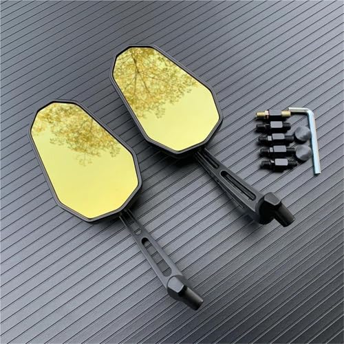 Retrovisores de motocicleta acabados en aluminio para Kawasaki Z300 650R