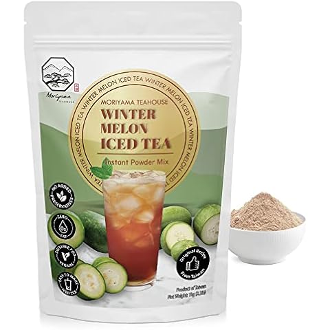 Winter Melon Bubble Iced Tea Instant Powder Mix - 1kg (33 Drinks) | For Iced Tea, Boba Tea, Ice Blended Smoothies and Sorbet | Authentic Taiwan Recipe | Zero Fat, No Preservatives by Moriyama Teahouse Cover