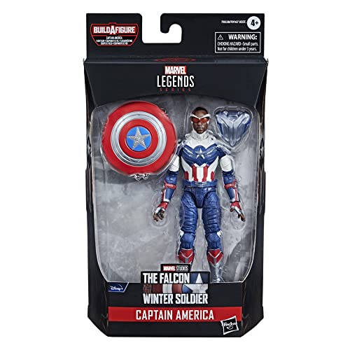 Avengers Hasbro Marvel Legends Series 6-inch Action Figure Toy Captain America: Sam Wilson Premium Design and 2 Accessories, for Kids Age 4 and Up - Image 3