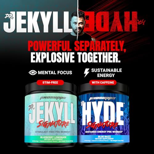 Image of ProSupps Mr. Hyde Xtreme Pre Workout Powder with Creatine, Beta Alanine & Caffeine - Extreme Energy, Pumps, Focus & Performance - Fitness & Gym Supplements for Men & Women (Blue Razz, 30 Servings)