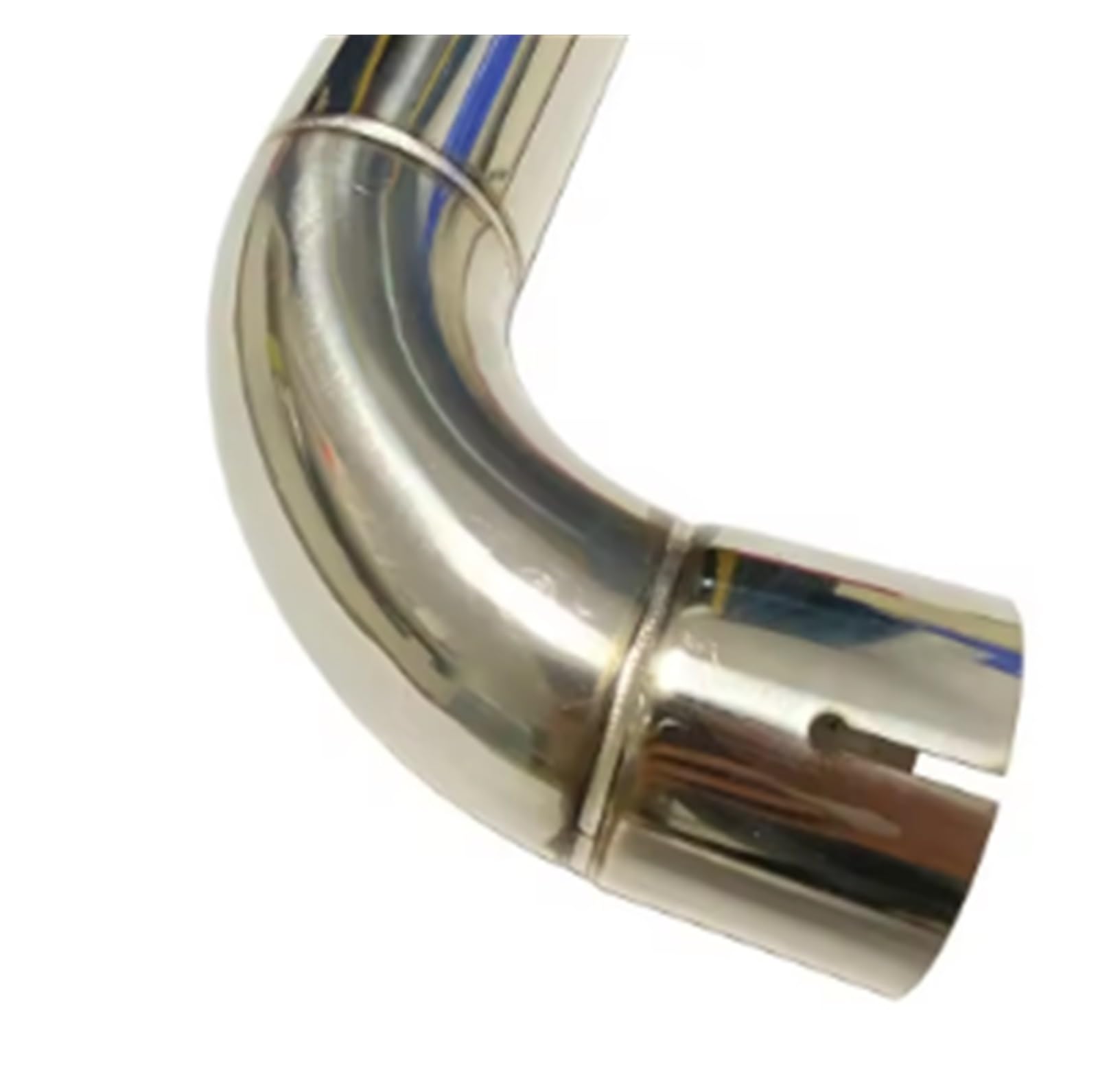 Tubo Di Scarico A 90 Gradi In Acciaio Inox. Il Silenziatore Si Collega Al Gomito. Accessori Per Auto. Tubo Di Scarico.(45mm-48mm)