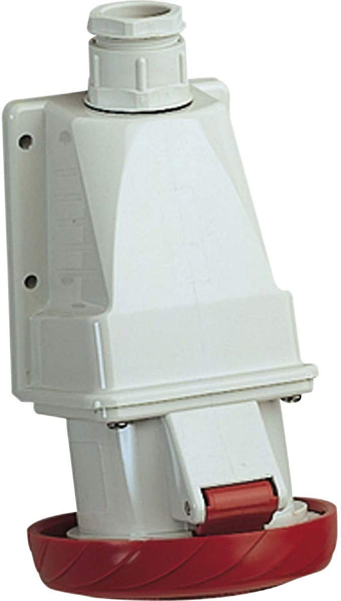 Schneider Electric PKF32W735 Toma de pared PK tornillo 32 A IP67 380 V 3P+​N+​T50-​60 Hz