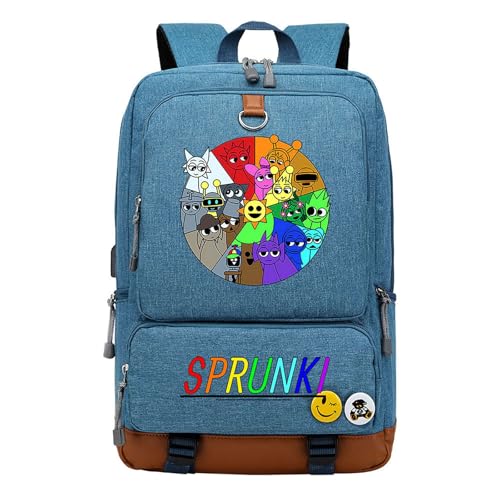 スプランキー Sprunki バックパック 通学かばん 旅行バック
