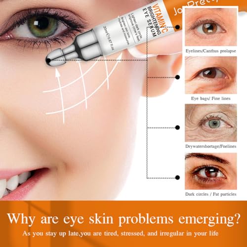 Isfiba New Joypretty Vitamin C Brightening Eye Serum,Eye Cream,Anti Aging Serum With Vitamin C thumb #5