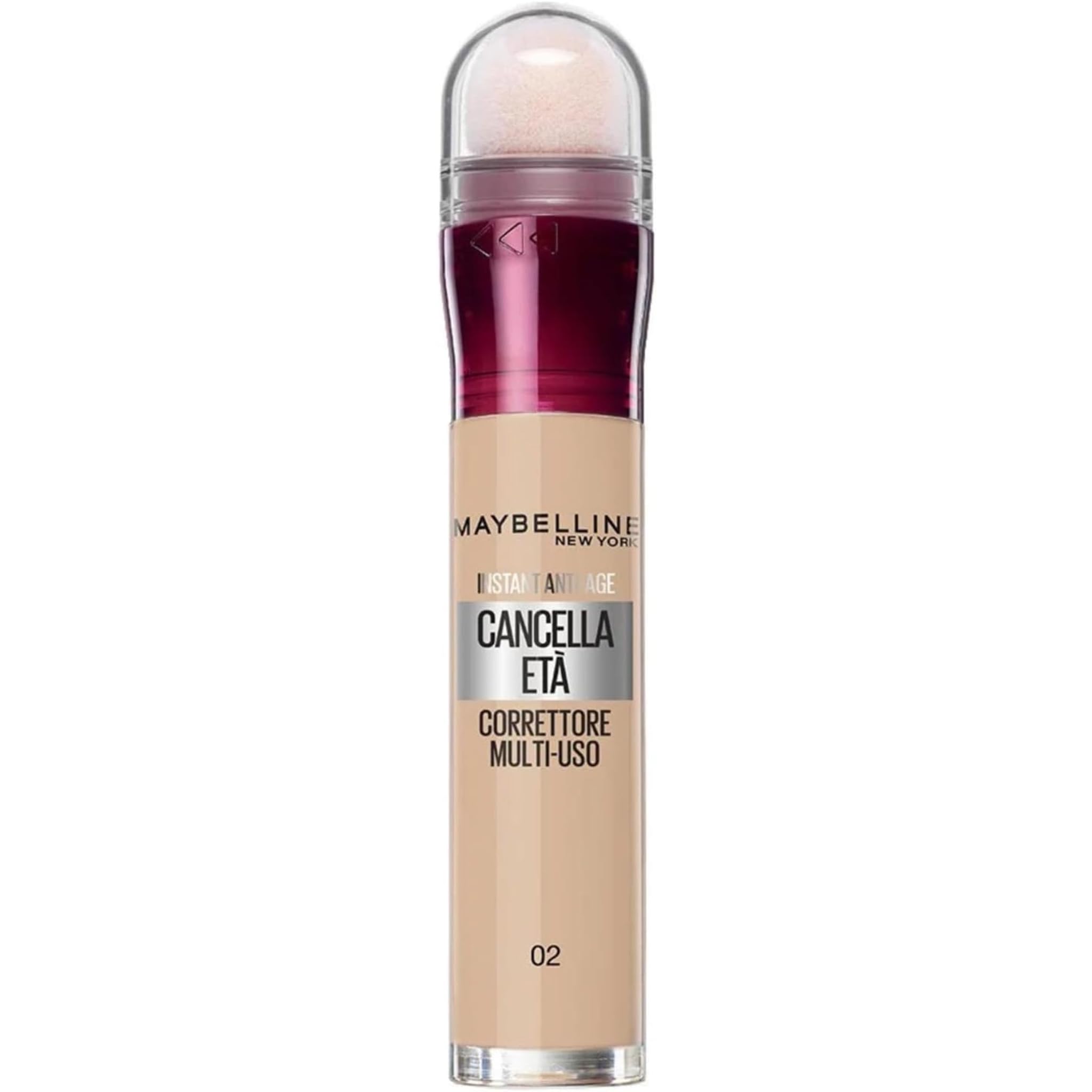 Maybelline New York Corrector de Ojeras Instant Age Rewind 02 Nude Regalo Navidad Borrador Efecto Antienvejecimiento para Bolsas e Imperfecciones Fórmula con Bayas de Goji y Haloxyl