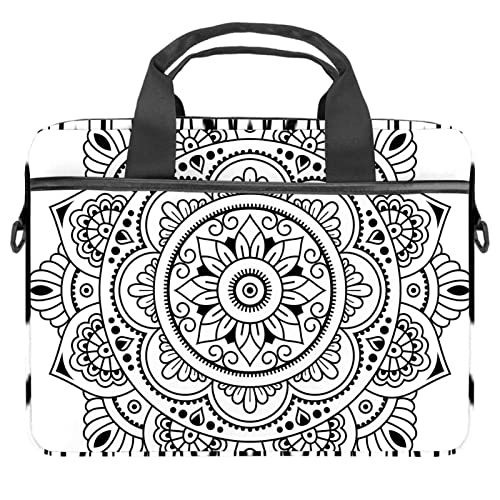 Sacoche ordinateur portable 13 pouces bandoulière PC 14.5 housse protection mandala
