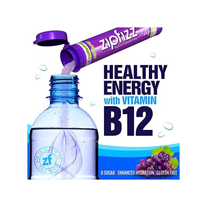 Zipfizz Healthy Energy Drink Mix, Hydration with B12 and Multi Vitamins
