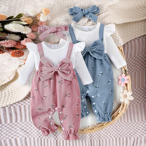 YINGISFITM Newborn Infant Baby Girl Clothes Fall Winter Long Sleeve Romper Patchwork Bow One Piece Jumpsuit Cute Outfits4